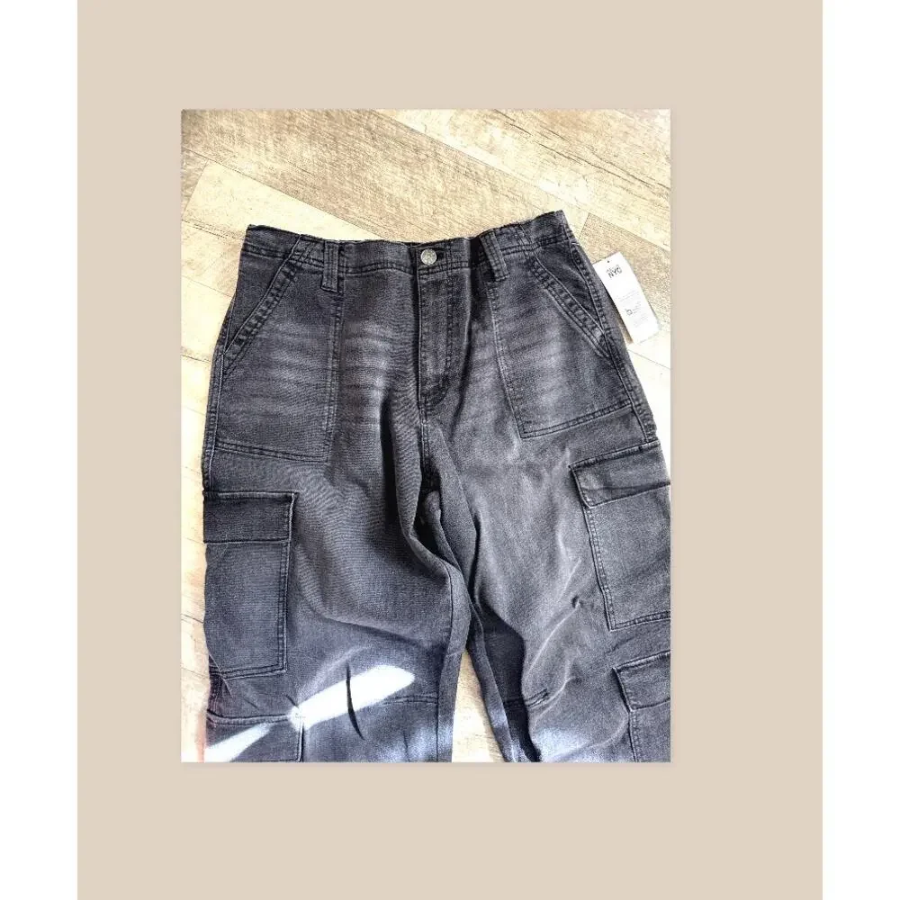 NWT Madden NYC High Rise Skater Jean Cargo Relaxed Fit Women's XL Dark Wash - Picture 7 of 9